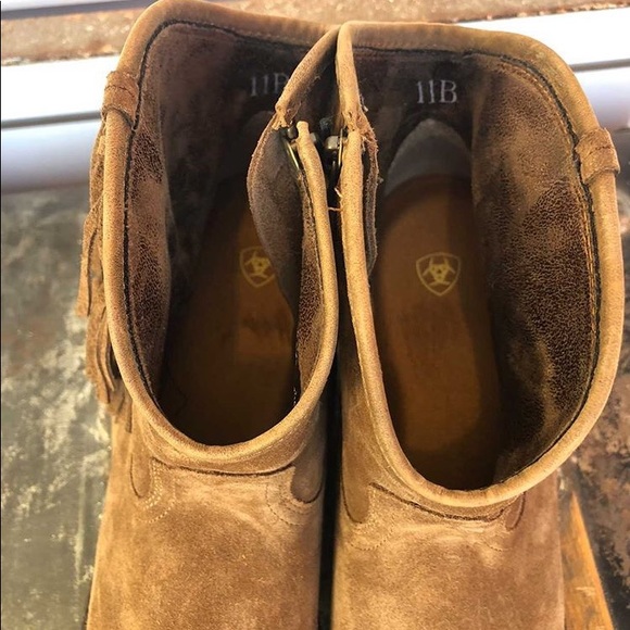Women’s Suede Fringe Booties - Ariat - Picture 4 of 5
